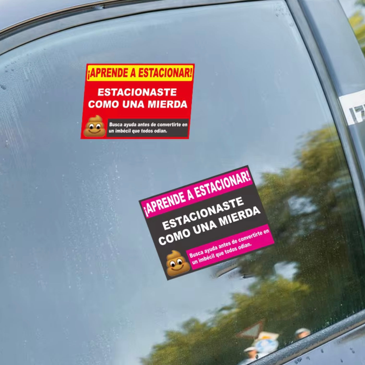 PEGATINA MAL ESTACIONADO