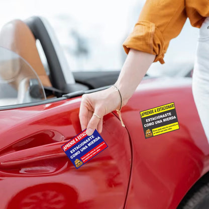 PEGATINA MAL ESTACIONADO