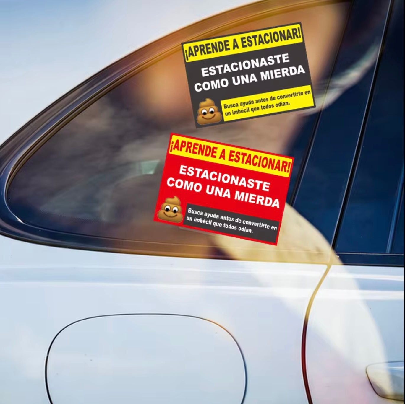 PEGATINA MAL ESTACIONADO